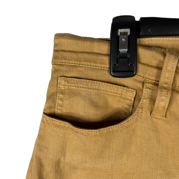 J. Crew 28P Petite 9" Billie Demi Boot Crop Honey Brown Garment Dyed Jean *FLAW - Picture 5 of 12